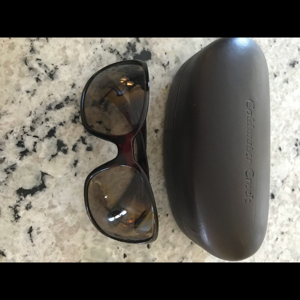coldwater creek sunglasses w/case & cloth